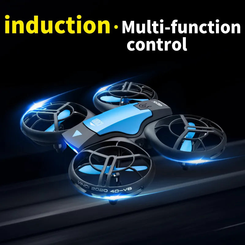 V8 New Mini Drone 4k profession HD 1080P Wide Angle Camera WiFi FPV RC Dron Height Keep Drones Helicopter Kids Toys 4DRC from China