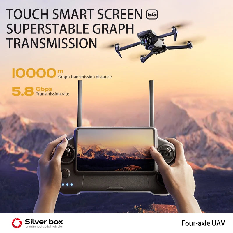 Professional GPS Drone 8K With Screen Remote Control 20km Digital Image, Laser Avoidance