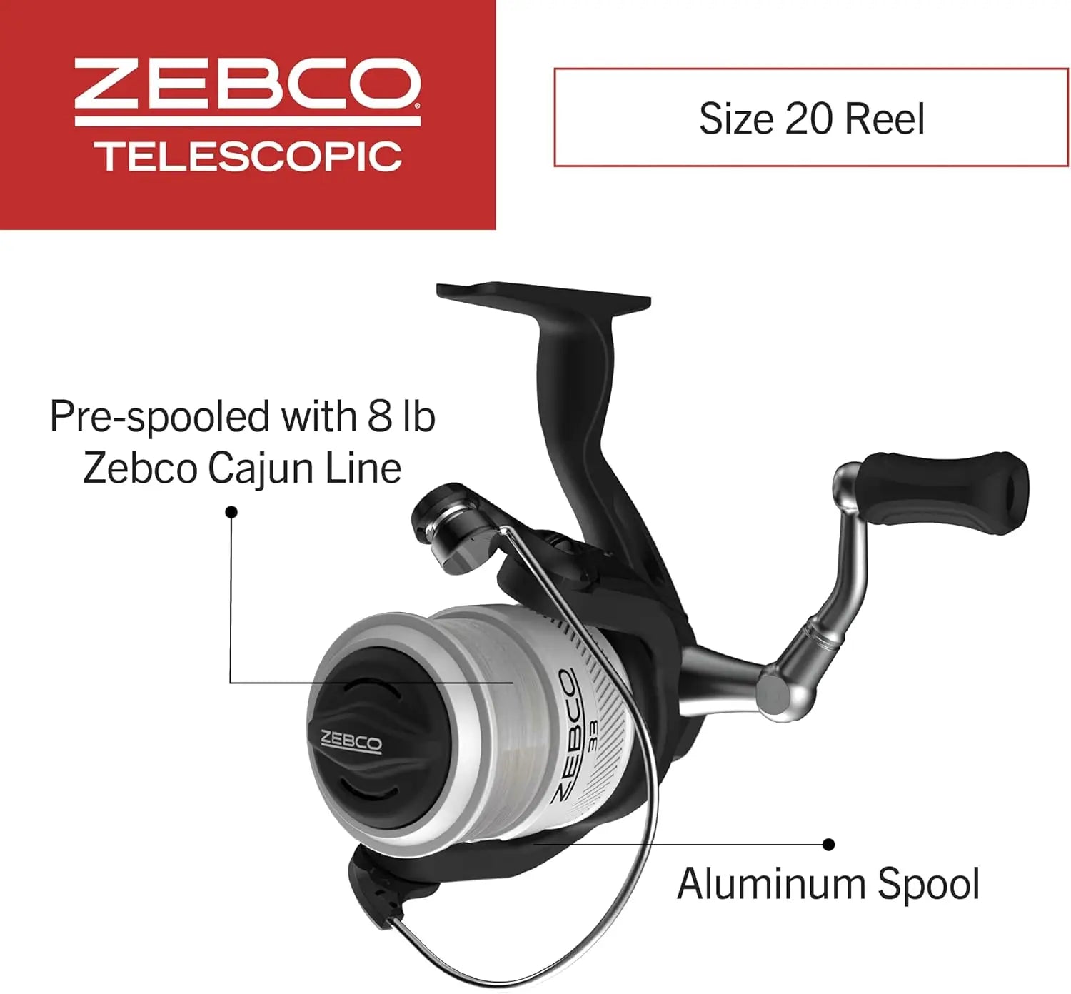 Telescopic 6-Foot Fishing Rod and Reel Combo