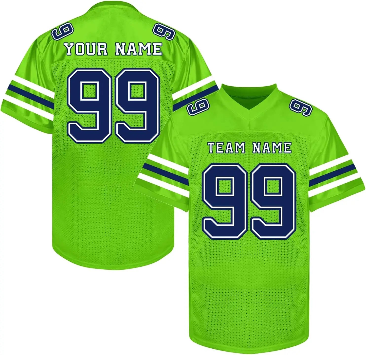 Custom Football Jersey with Personalized Logo Name Number Practice Shirt Stitched Sports Uniform