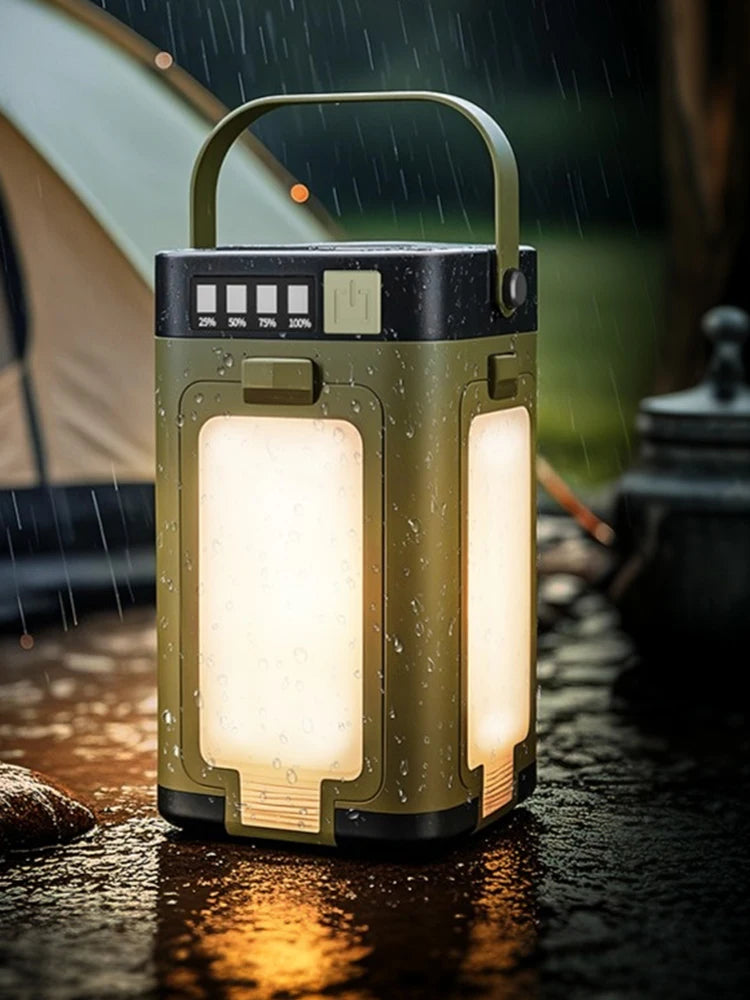 Foldable  Waterproof Rechargeable Solar Camping Lantern