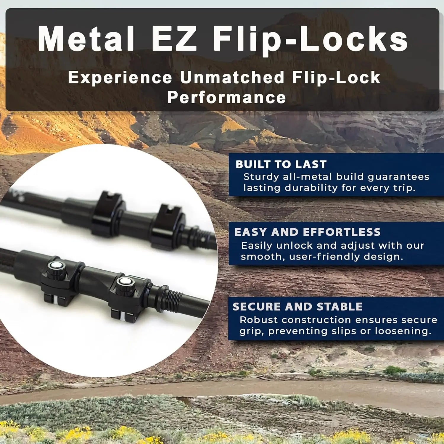 Ultra-Strong Collapsible Lightweight Carbon Fiber Trekking Poles