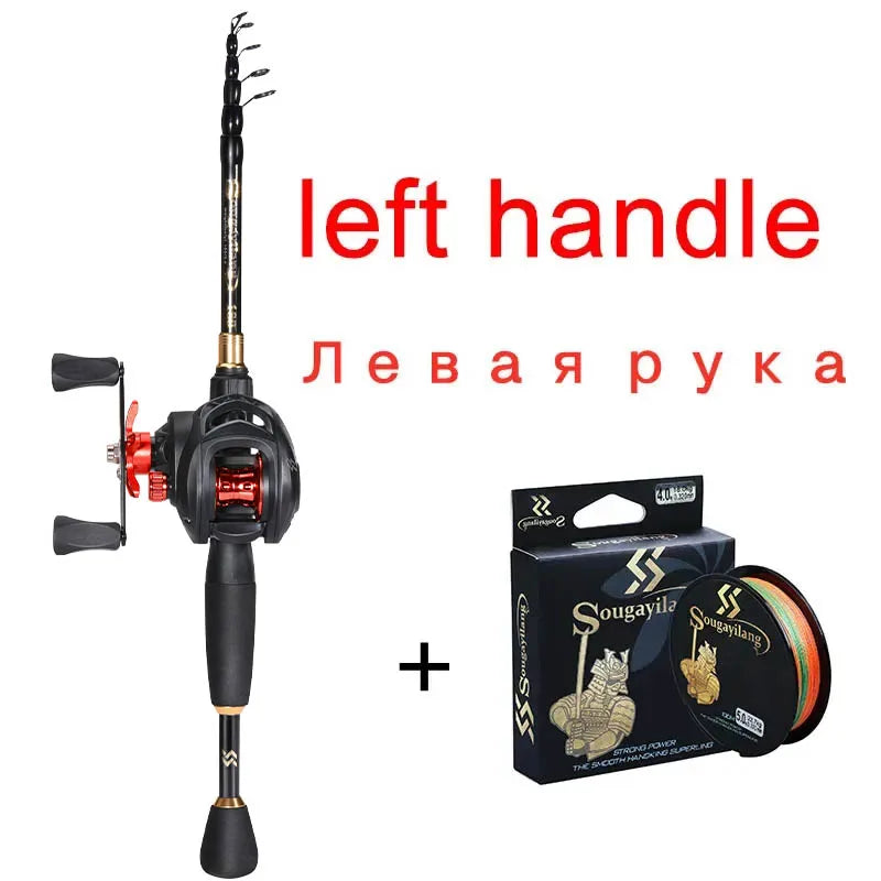 Telescopic 1.8-2.4m Casting Fishing Combo