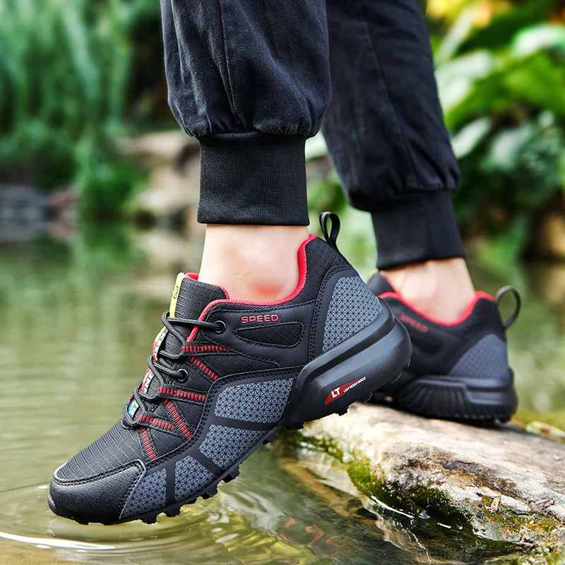 Men's Hiking Shoes All-terrain Outdoor Sports Shoes Breathable Mesh Non-slip Wear-resistant Hiking Shoes Outdoor Cycling Shoes from China