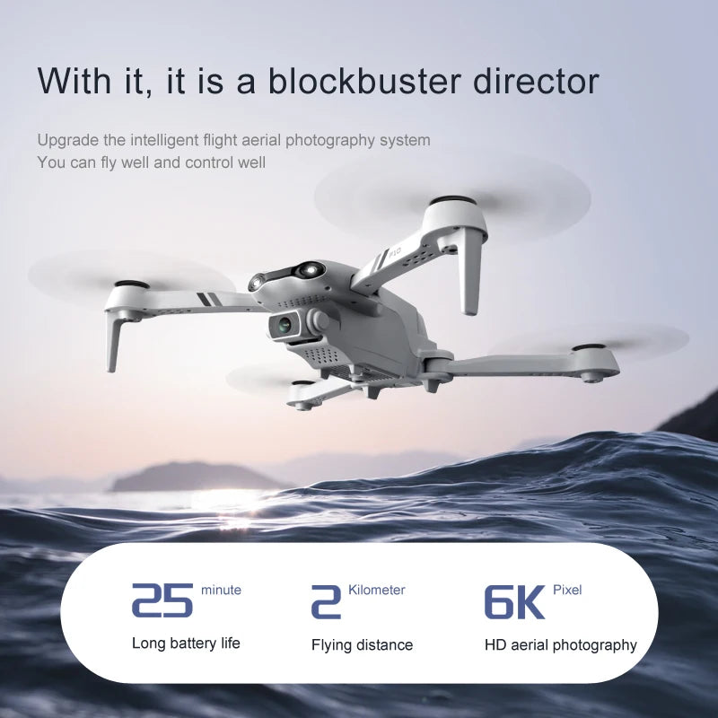Drone GPS 6K HD Dual Camera Wide-Angle Obstacle Avoidance Aerial UAV
