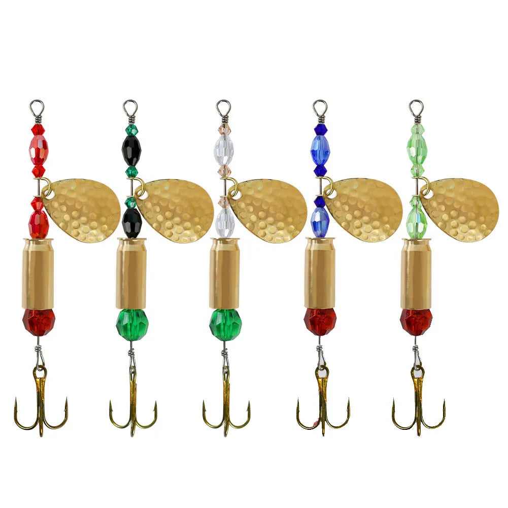 5pcs Metal Spoon Spinner Fishing Lure Spoonbait Crankbaits Artificial Bait for Bass Pike Fishing Accessories
