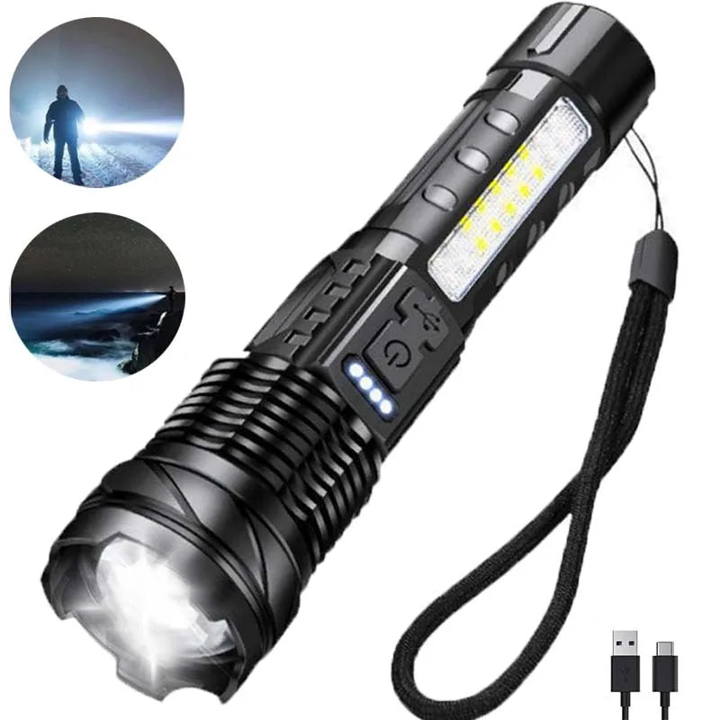 Flashlight/Camping Light/Emergency Light USB-C Rechargeable