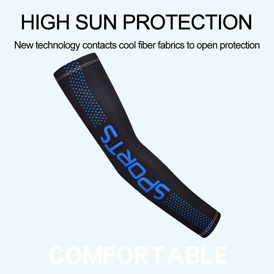 GTUBIKE Anti-Sunburn Sleeves Men Cycling Fishing Arm Cover Cool Muff Sun Protection Ice Silk Driving Sports Non-slip Sleeves from China