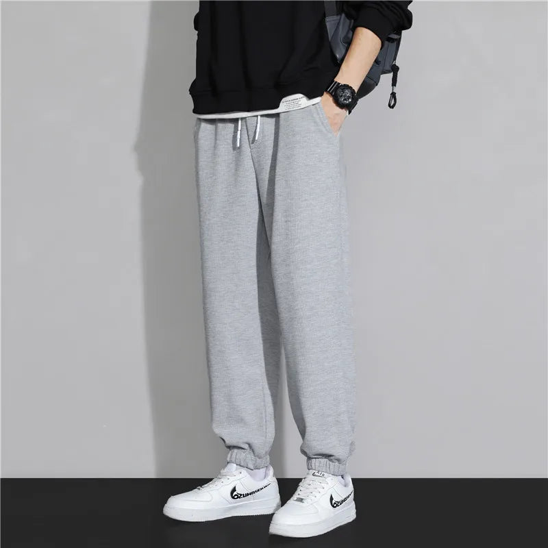 2024 New Trendy Solid Color Pants, Multi Flap Pocket Men's Cargo Pants, Loose Casual Outdoor Pants, Men's Work Pants oversized from China