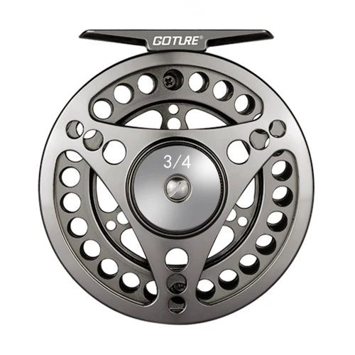 Goture Fly Fishing Reel 3/4 5/6 7/8 9/10 2+1BB Max Drag 8kg Lightweight CNC-machined Large Arbor Left/Right Fly Reel+Spare Spool from China