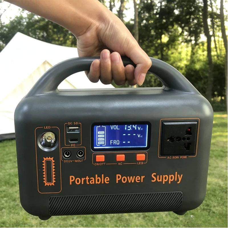 Portable Power Station Solar Generator with Solar Panel (Optional), 400W 192Wh LiFePO4 Power Bank, with Camp Solar Charger from China
