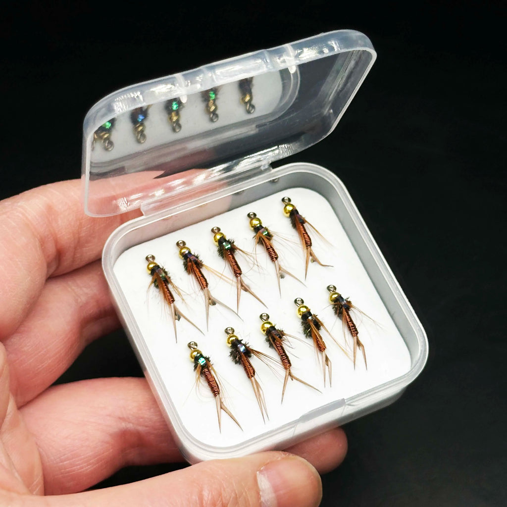 5/10Pcs Fly Fishing Lures Artificial Insect Bait Brasshead Prince Nymph Fresh Water Trout Salmon Pike Bass Wet Flie Bionics Fly from China