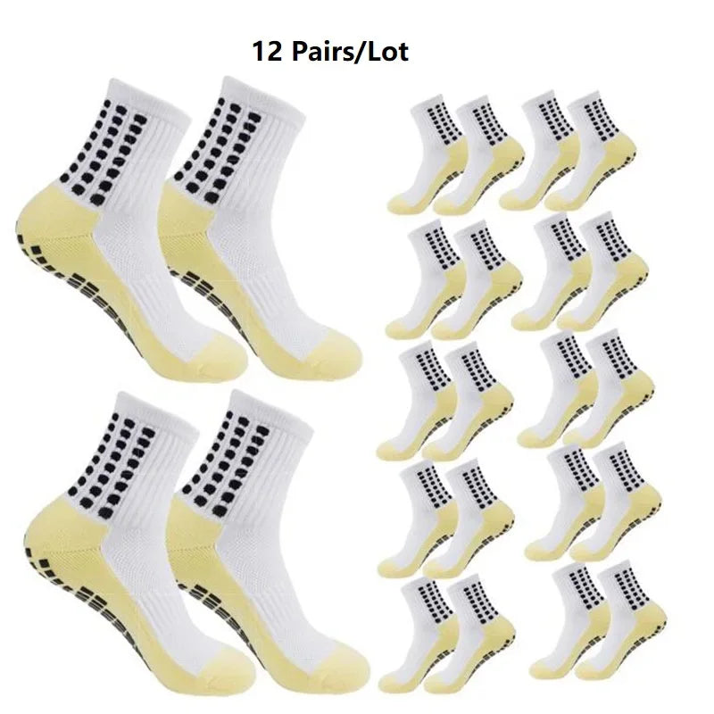 Grip Soccer Socks Anti Slip Non Slip Men's Athletic Socks for Football Basketball Sports, 1/10/12/20 Pair 2025 from China