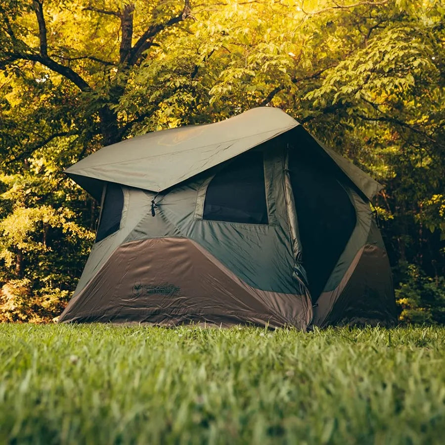 Pop-Up Portable Camping Hub Tent Easy Instant Set up in 90 Seconds Alpine Green/Moss 4-Pers