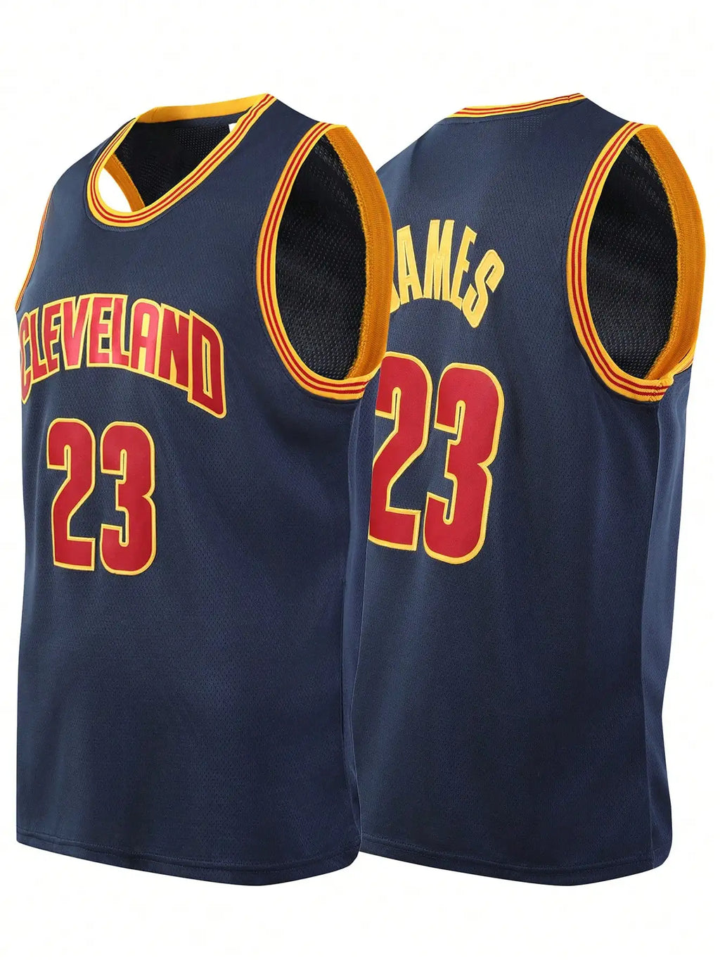 Men's Blue Retro Cleveland Cavaliers LeBron James Basketball Jersey
