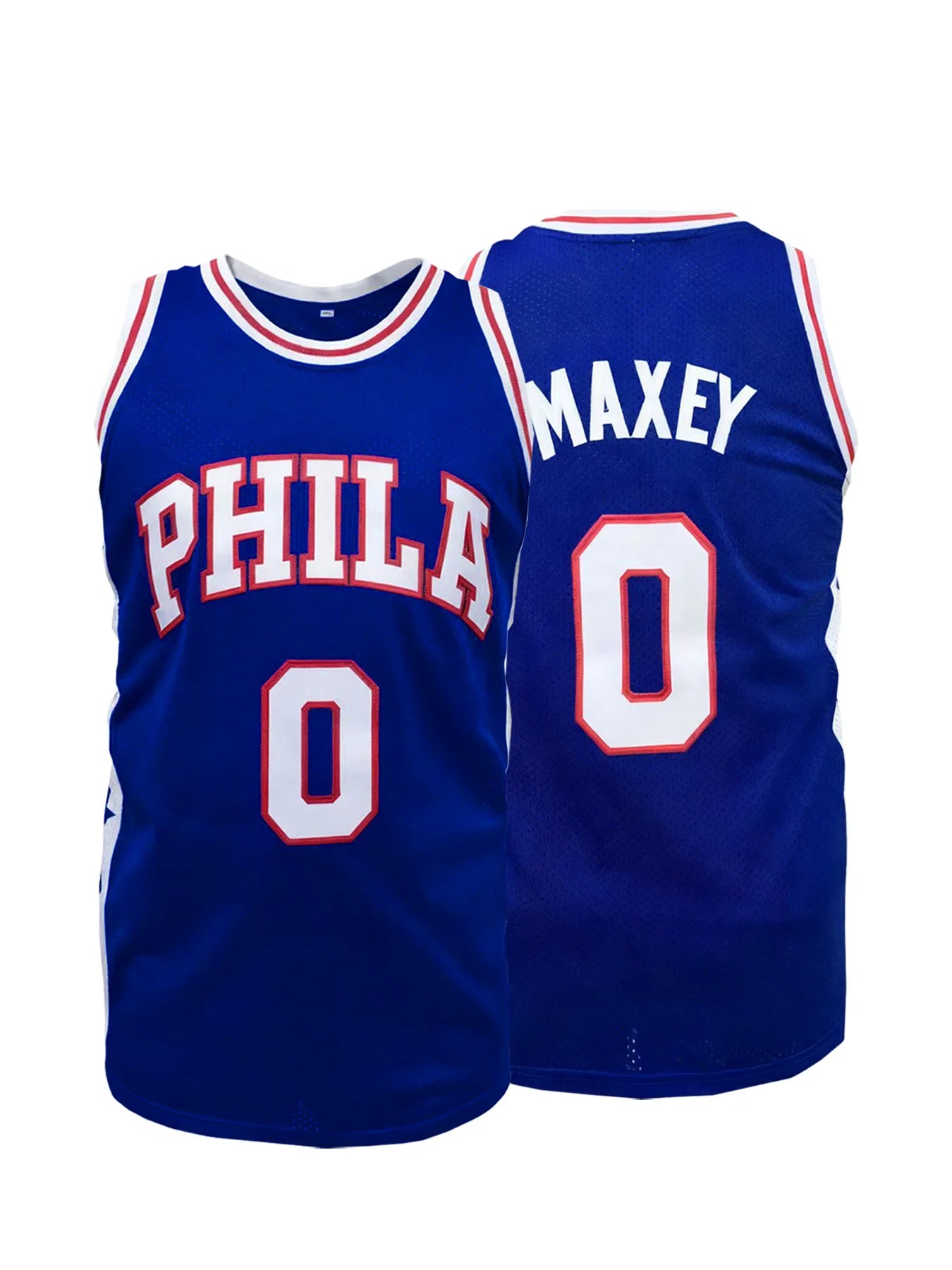 Men's Philadelphia 76ers (#0 & #77) Basketball Jersey
