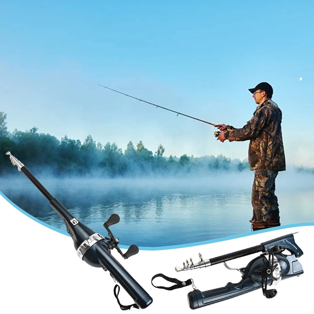 Portable Folding Travel Rod and Telescopic Spinning Rod with Reel