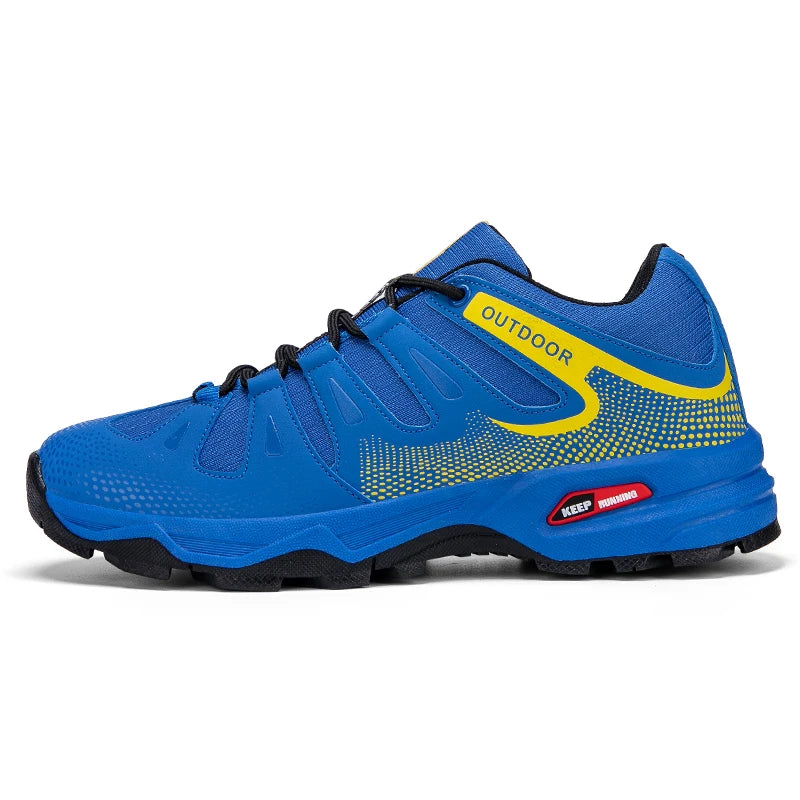 Men‘s Hiking Shoes Outdoor Trail Running Trainers Lace-up Climbing Shoes Anti-slip Trekking Sneakers Hunting Tactical Sneakers from China