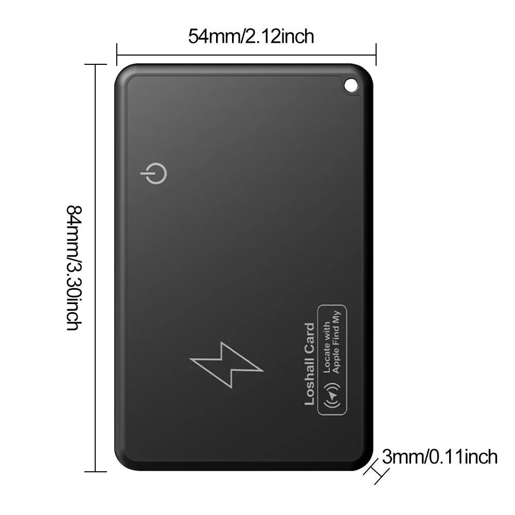Waterproof Anti-loss Wireless Charging Tracking Card For Apple Find My