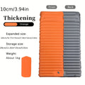 Ultra-Light Sleeping Mat 4" Thick Self-Inflating for Camping
