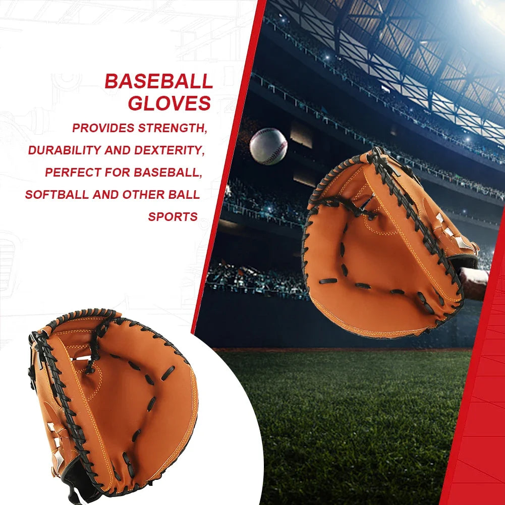 PU Leather Baseball Catcher for Youth Adults Practice