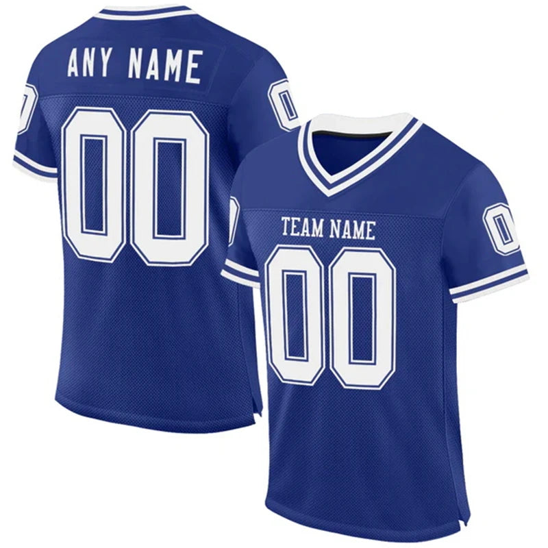 Jersey with Custom Team Name Your Name and Number Classic Color V-neck Short Sleeve