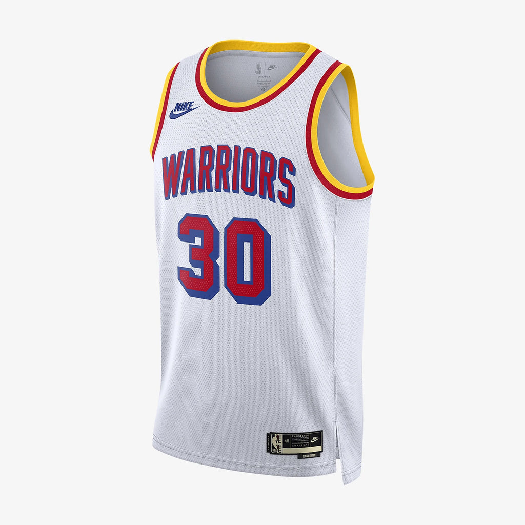 Nike Official Authentic NBA Golden State Warriors (#30 Curry) Men's Basketball Jersey