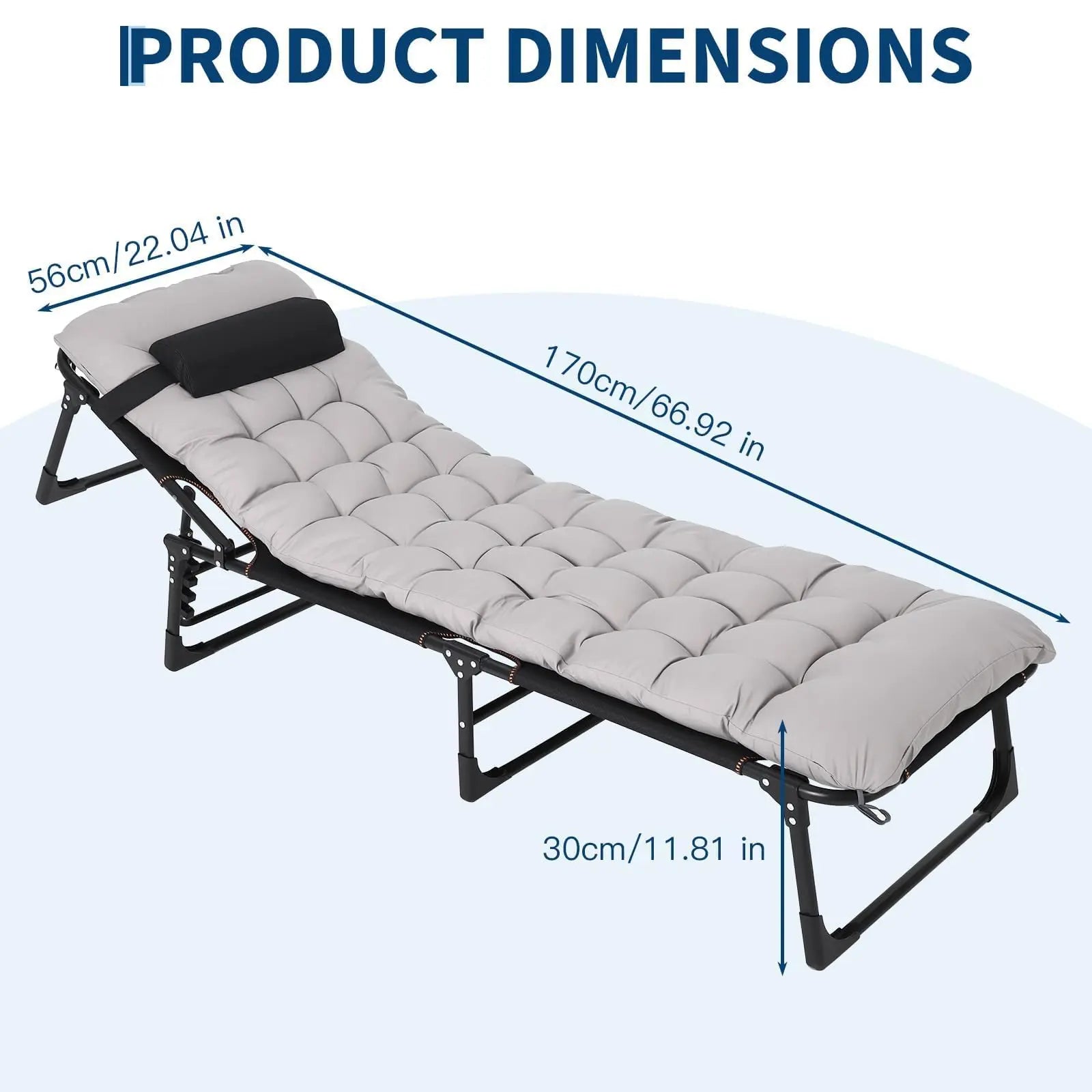 Portable Foldable Sleeping Camping Cot & Carry Bag