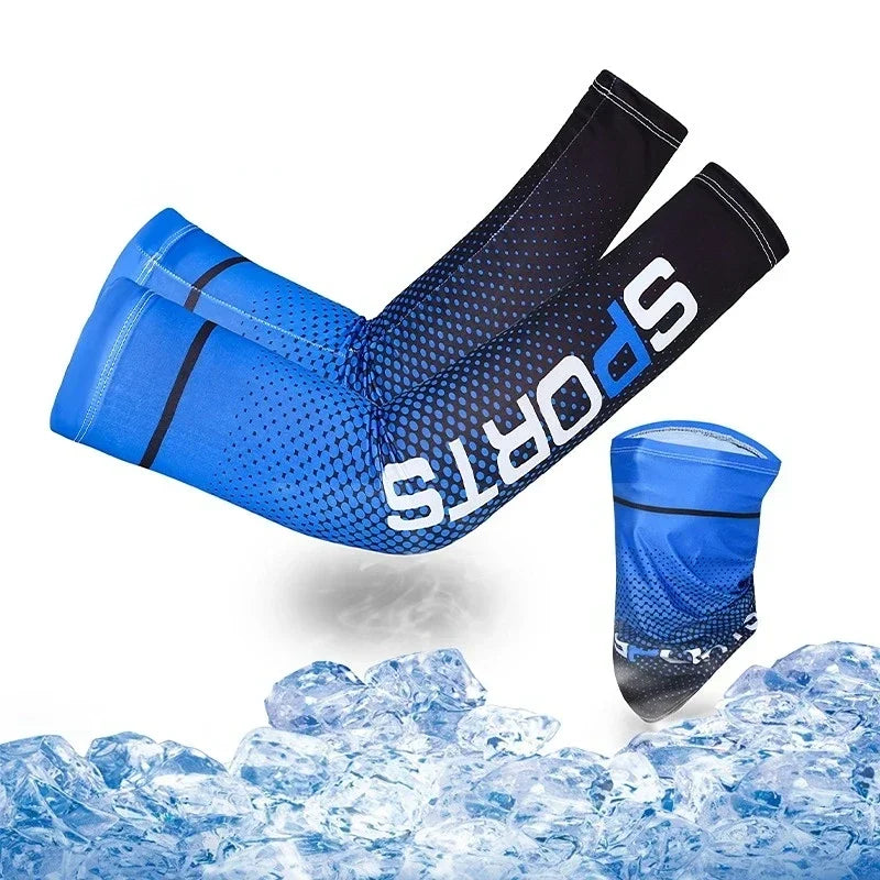 Cool Arm Sleeve Cover for Men Women Sun Protection Ice Sleeve Sunscreen Arm Guard for Basketball Running Cycling Bodybuilding from China