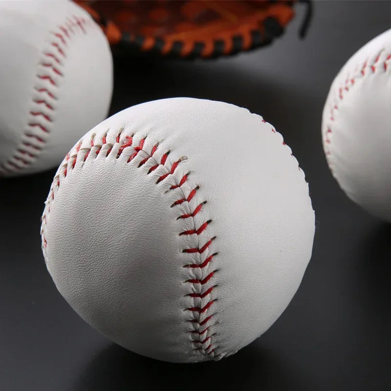 1PC Baseball No. 9 Softball Hardball Softball Craft Ball Sports Products White Safe Kids Men's Baseball Training Standard