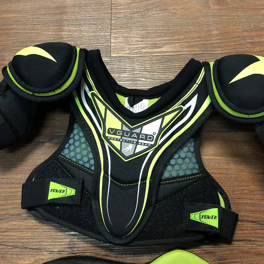 Youth Hockey Gear Kit 10''Protective Gear Set with Bag - Shoulder, Elbow, Shin Pads, Gloves, Pants Bag (S&H 145.86)