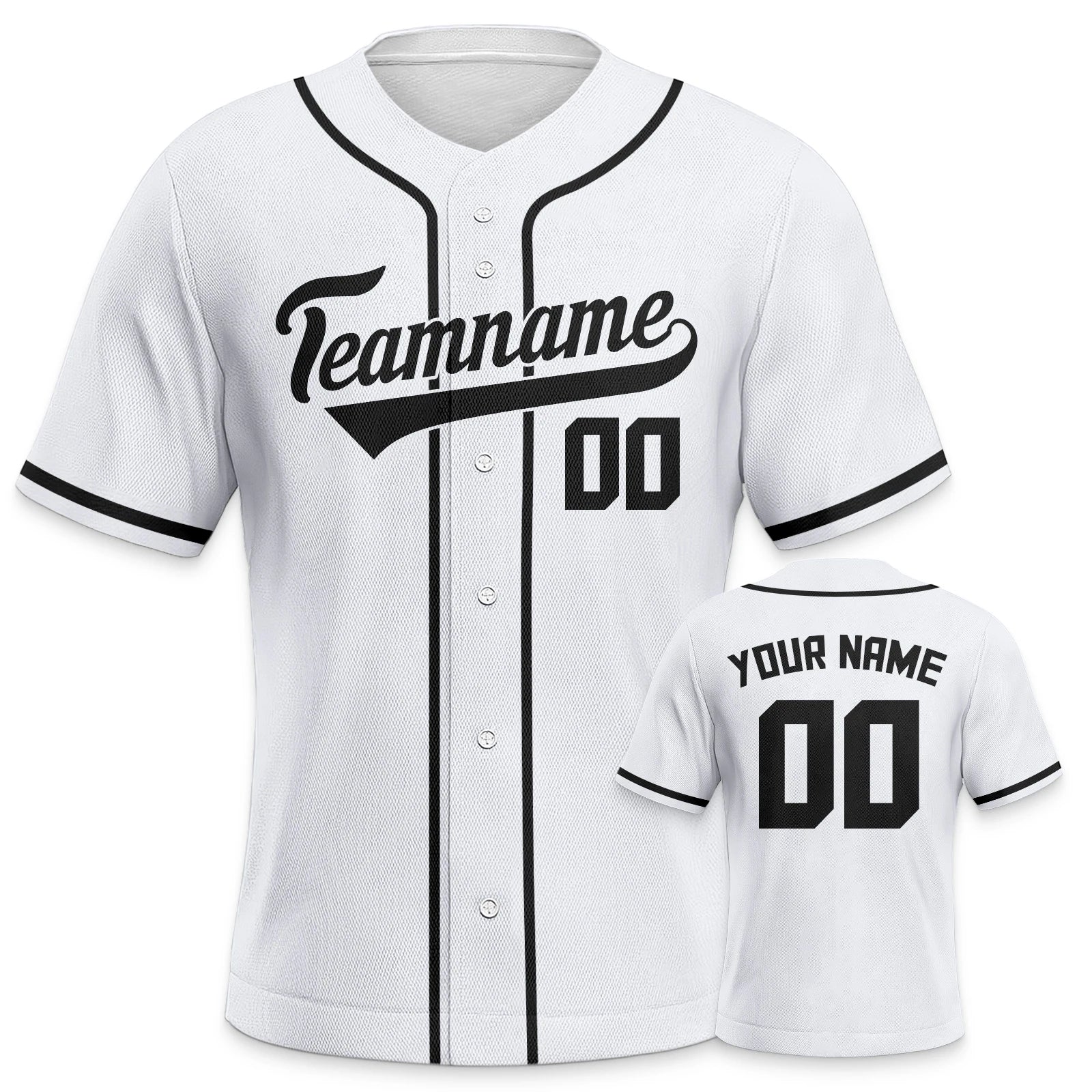 Custom Baseball Jersey for Youth Plain Personalized Baseball Uniform with Printed Team Name, Your Name and Number