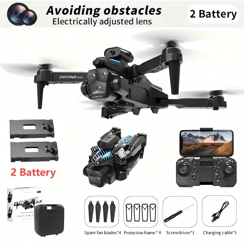 New C10S Drone 8K Professional HD Dual Camera Brushless Obstacle Avoidance Aerial Photography Foldable Quadcopter Toys Gifts