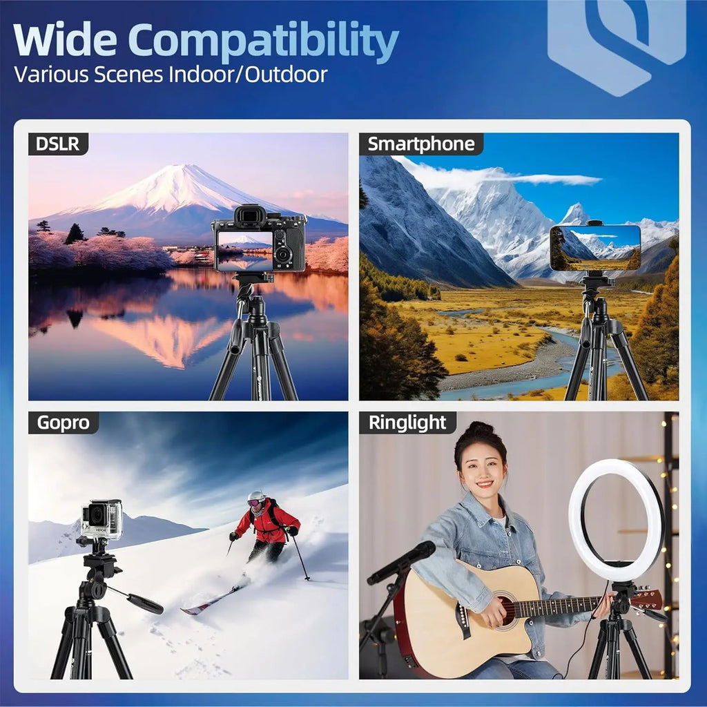 Camera and Phone Tripod with Wireless Remote