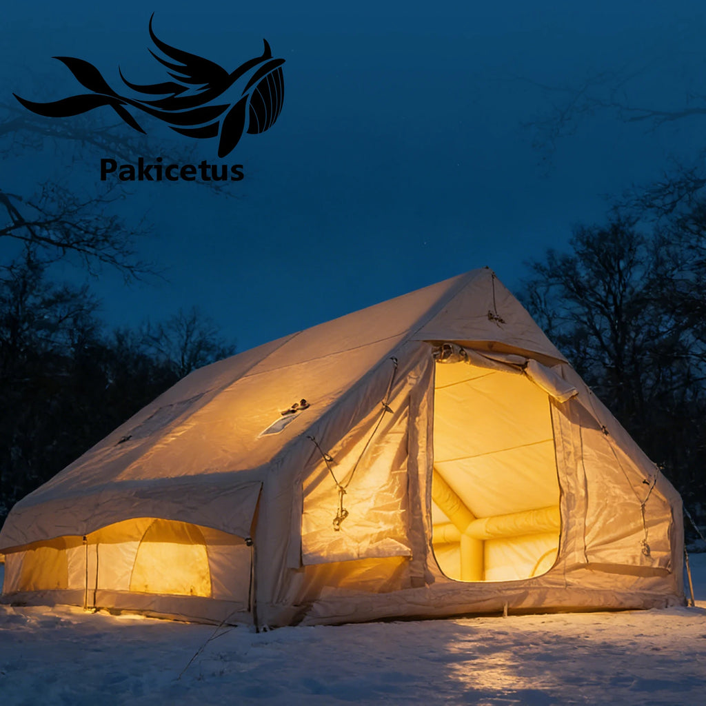 PAKICETUS Inflatable camping tent 4-8 people with windows portable water-resistant camping tent  Four season tents from China