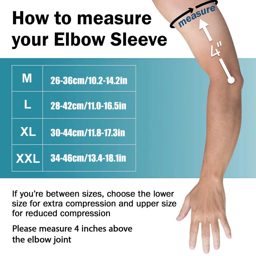 1 Pair Sports Elbow Brace Arm Compression Sleeve