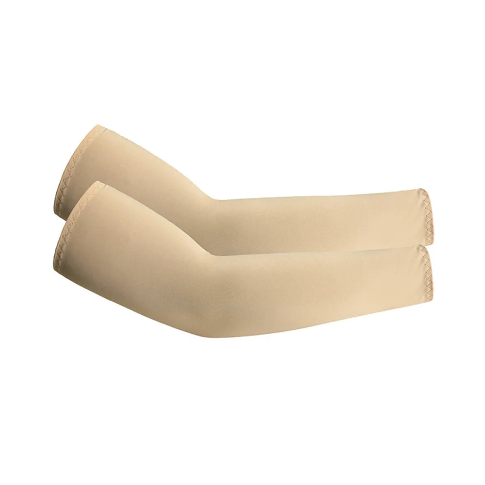 2Pcs Unisex Cooling Arm Sleeves with UV Sun Protection