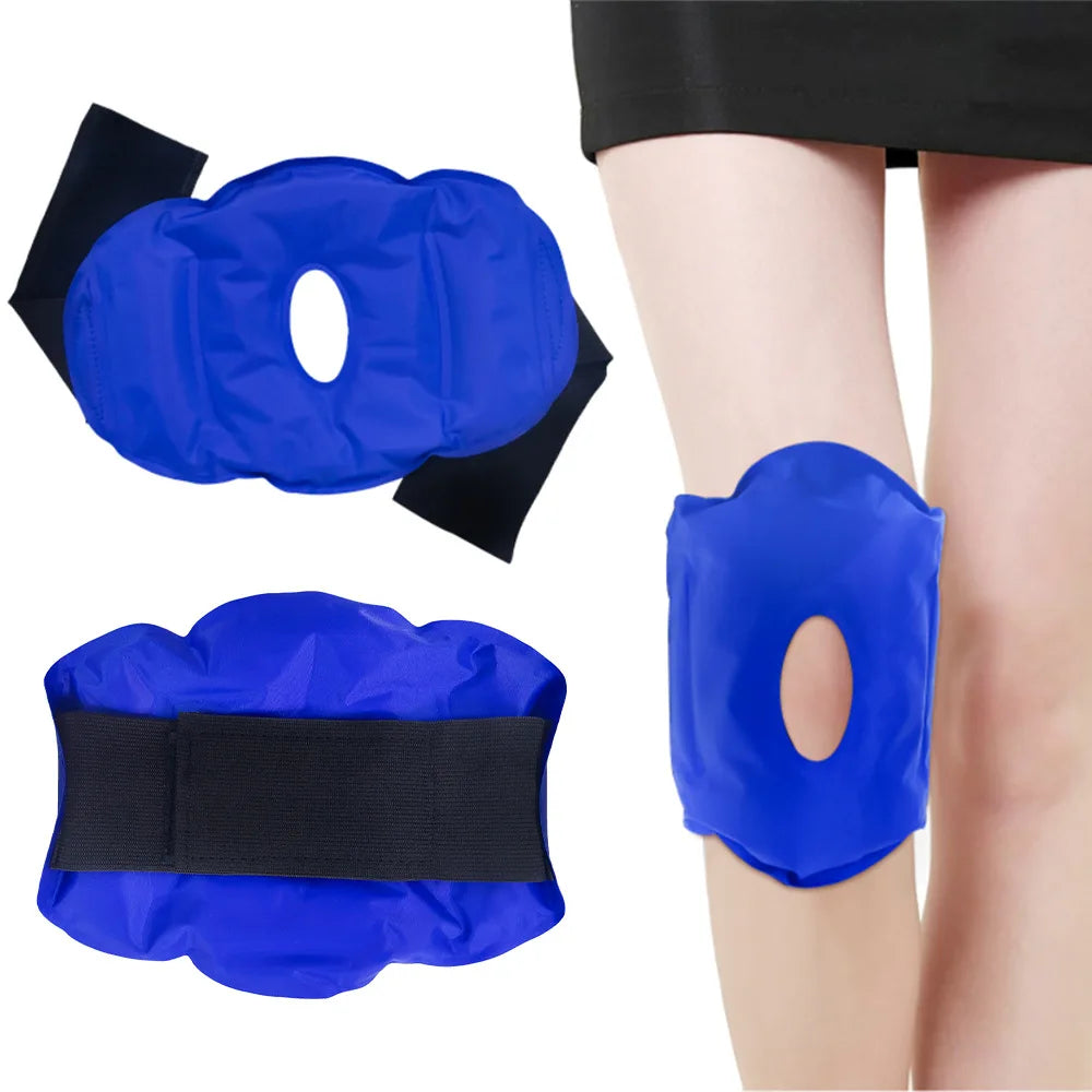 Reusable Knee Ice Wrap Pack for Knee for Cold Therapy and Pain Relief from Sports Injuries