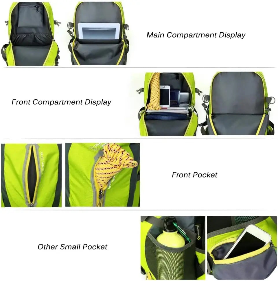 40L Lightweight Hiking Backpack – Water-Resistant Daypack for Men & Women, Durable Outdoor Travel Pack