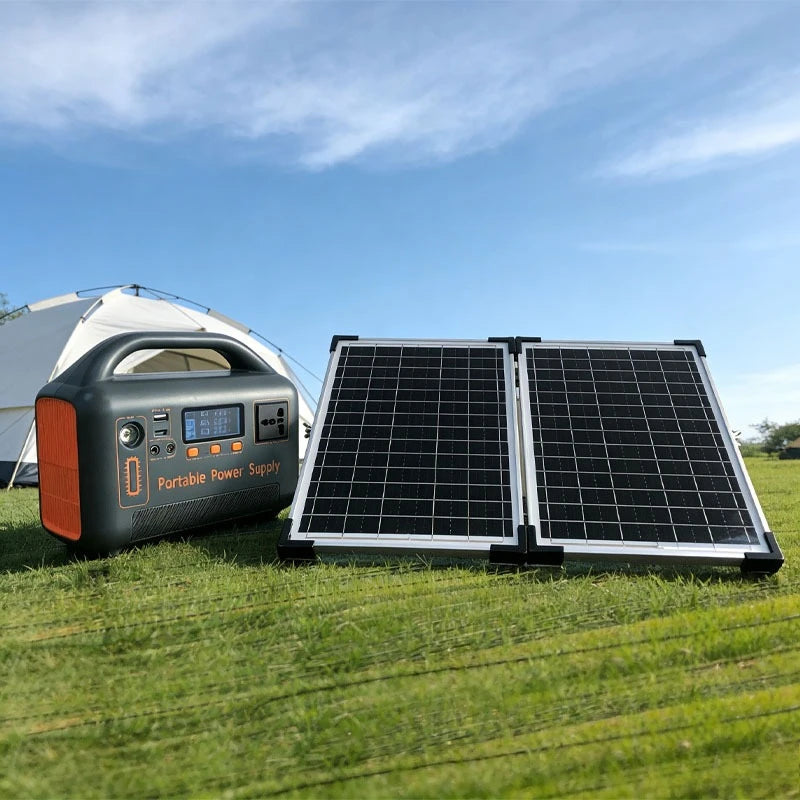 Portable Power Station Solar Generator with Solar Panel (Optional), 400W 192Wh LiFePO4 Power Bank, with Camp Solar Charger from China