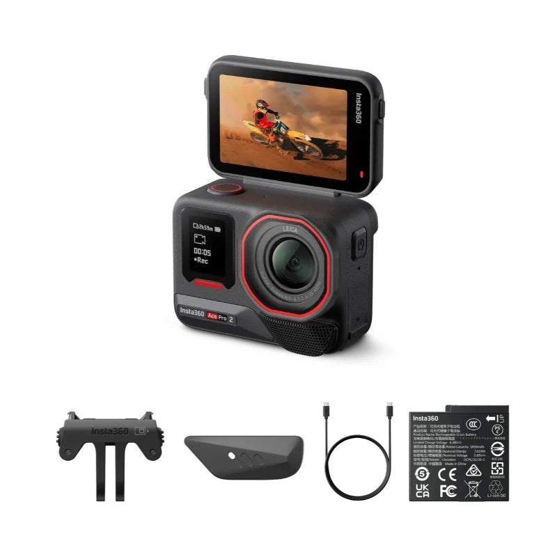 8K Al-Powered Action Cam 2.5" Flip Touchscreen Rugged & Waterproof to 39ft