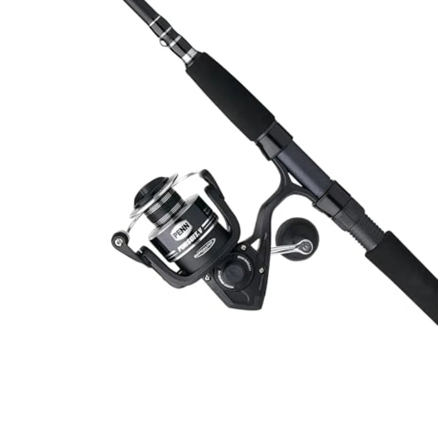 Spinning Reel and Fishing Rod Combo Black Carbon Fiber High-Speed Retrieval