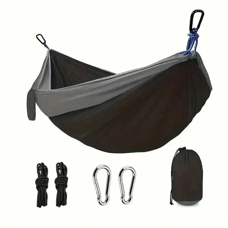 Outdoor Camping Hammock Portable Hammock Beach Backyard Courtyard Hiking Anti Rollover Double Hammock Outdoor Camping Equipment from China