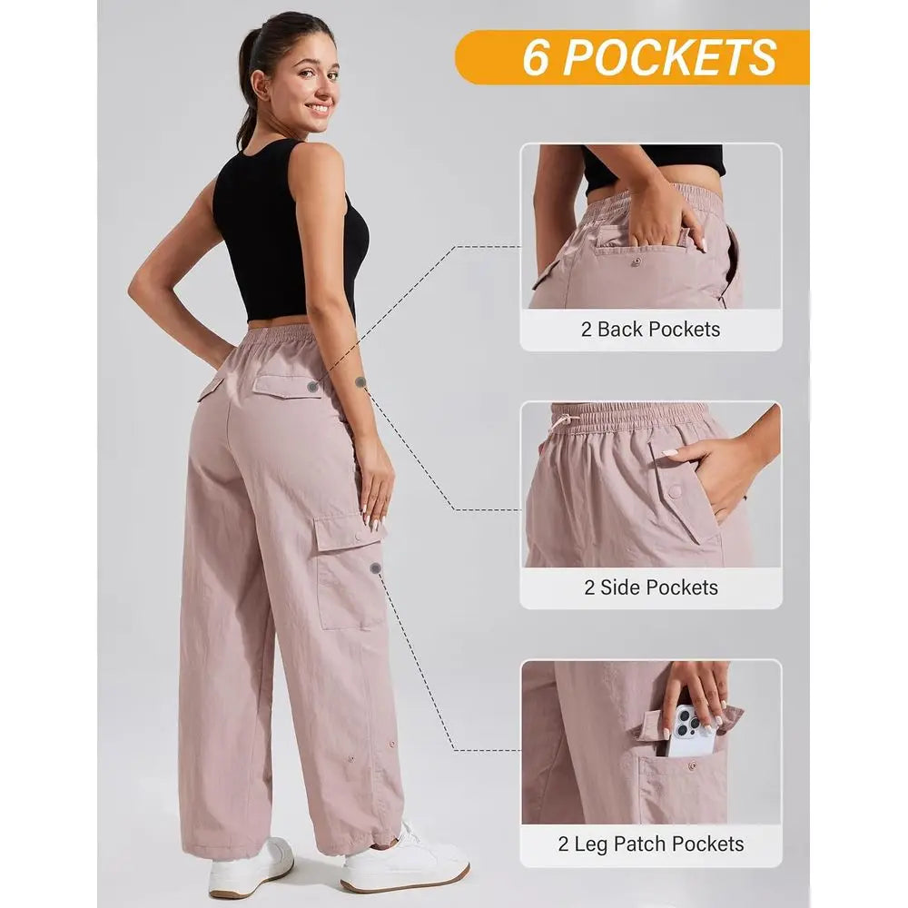 Pioneer Camp Women Parachute Cargo Hiking Pants