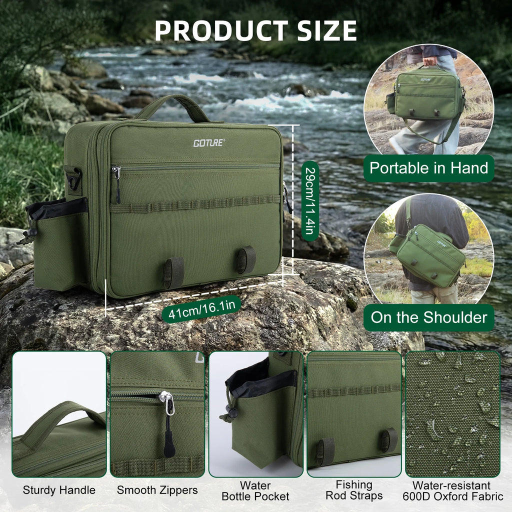 Goture Portable Complete Fly Fishing Rods Set 8-sections 9FT Fly Rod Reel Line Hooks Accessory Combo Full Fly Fising Rod Kit from China
