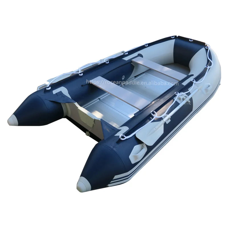 Customization Professional Inflatable Fishing Boat Rubber Rowing Boat Leisure Boat With Motor for Sale