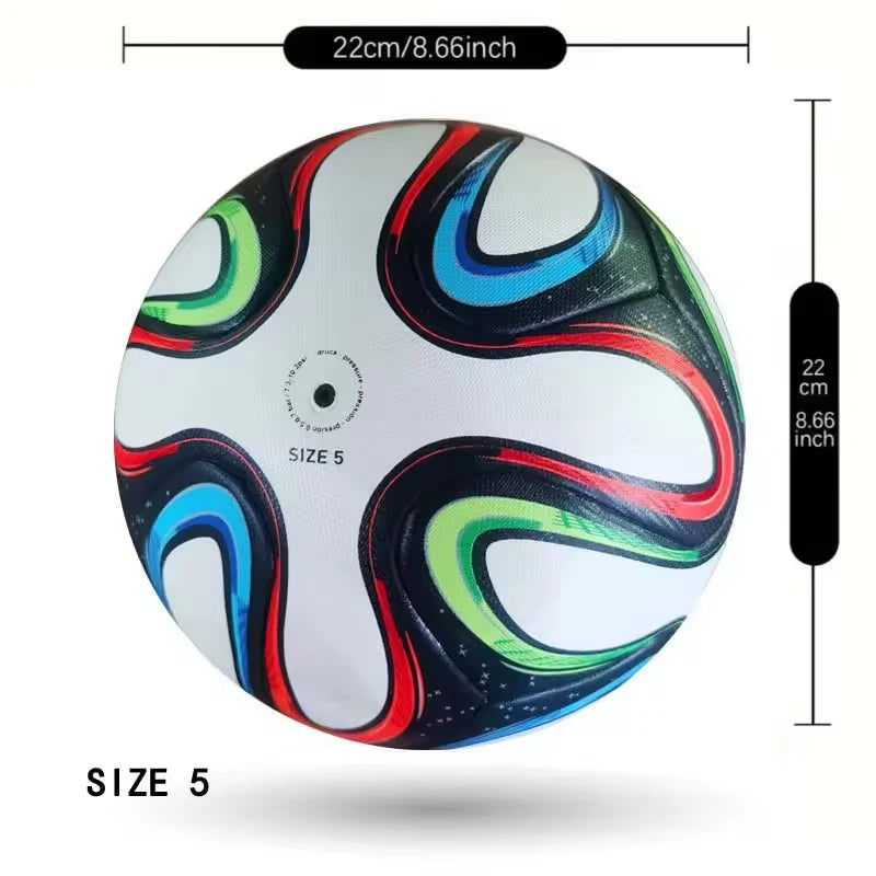 2023 High Quality Soccer Ball Official Size 5 PU Material Seamless Wear Resistant