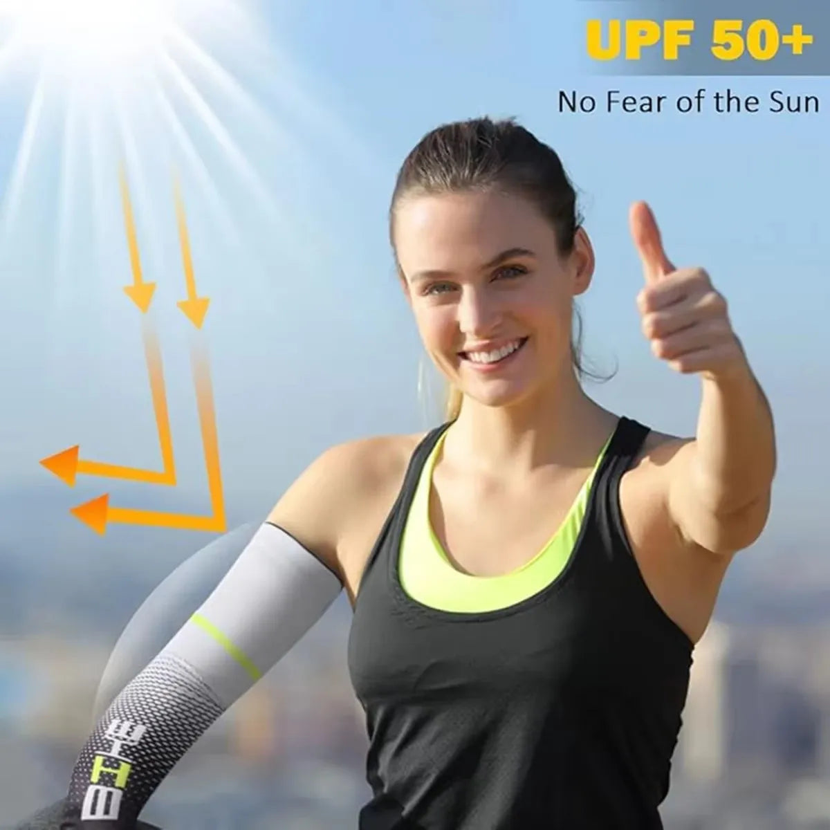 1/3 Pairs Cool Men Cycling Running Bicycle UV Sun Protection Cuff Cover Protective Arm Sleeve Bike Sport Arm Warmers Sleeves