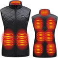 Women 9-zone dual switch Heating Flexible Thermal Vest