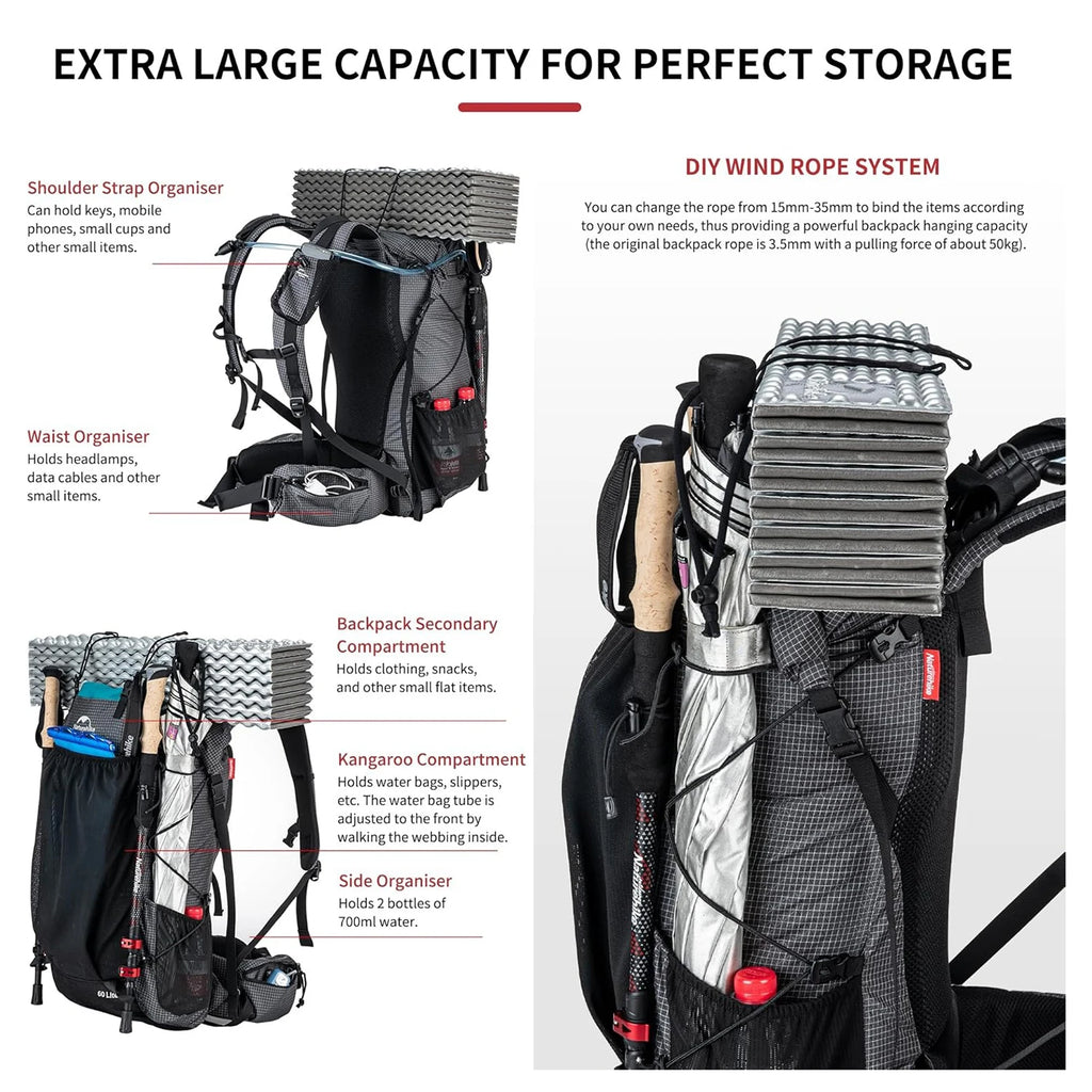 Outdoor Waterproof High Capacity Mountain Backpack